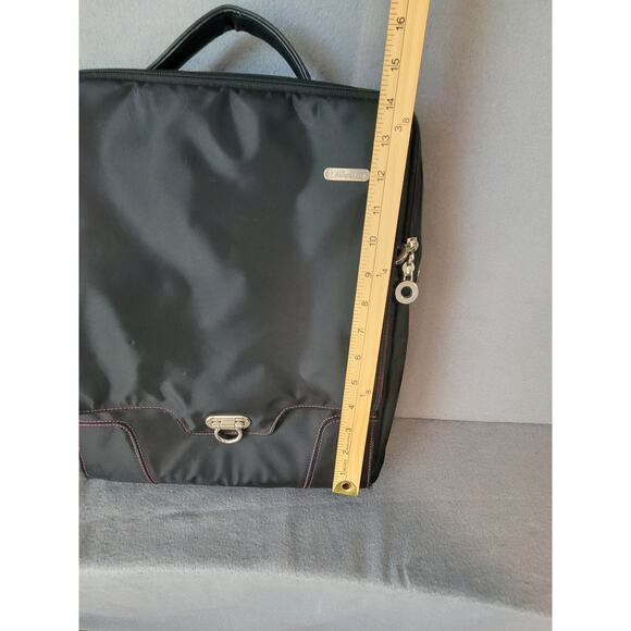 Targus Keira Laptop Backpack Crossbody Bag – Black/Pink – EUC – 14” Travel - Picture 7 of 8